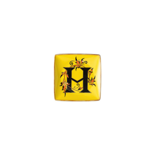 Versace Holiday Alphabet H Bowl 12 cm sq. flat front view