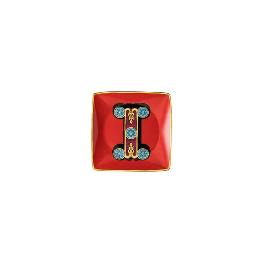 Versace Holiday Alphabet I Bowl 12 cm sq. flat front view