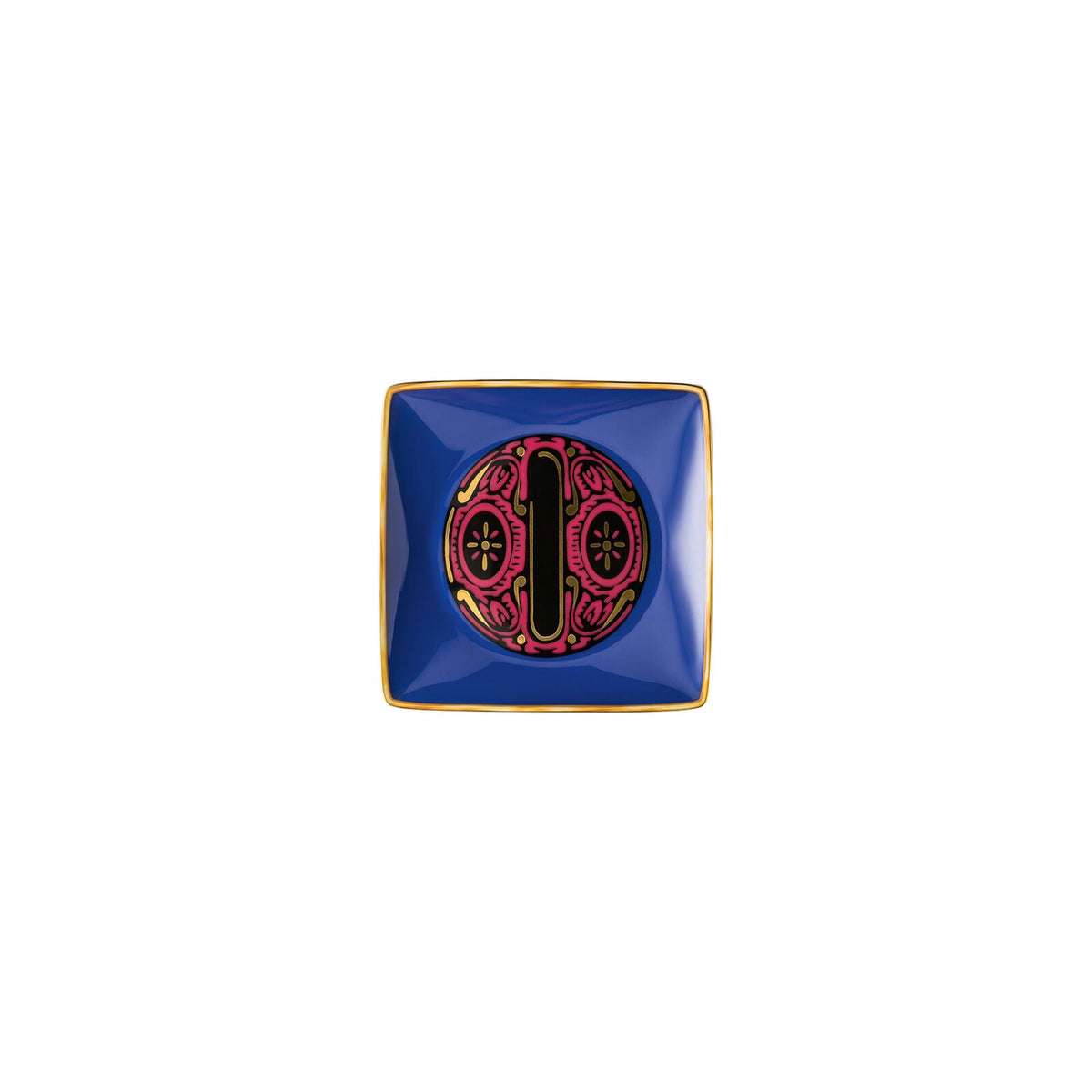 Versace Holiday Alphabet O Bowl 12 cm sq. flat front view