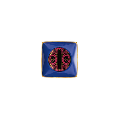 Versace Holiday Alphabet O Bowl 12 cm sq. flat front view