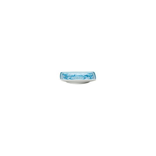 Versace Barocco Teal Bowl 9 cm sq. flat alternate view 2