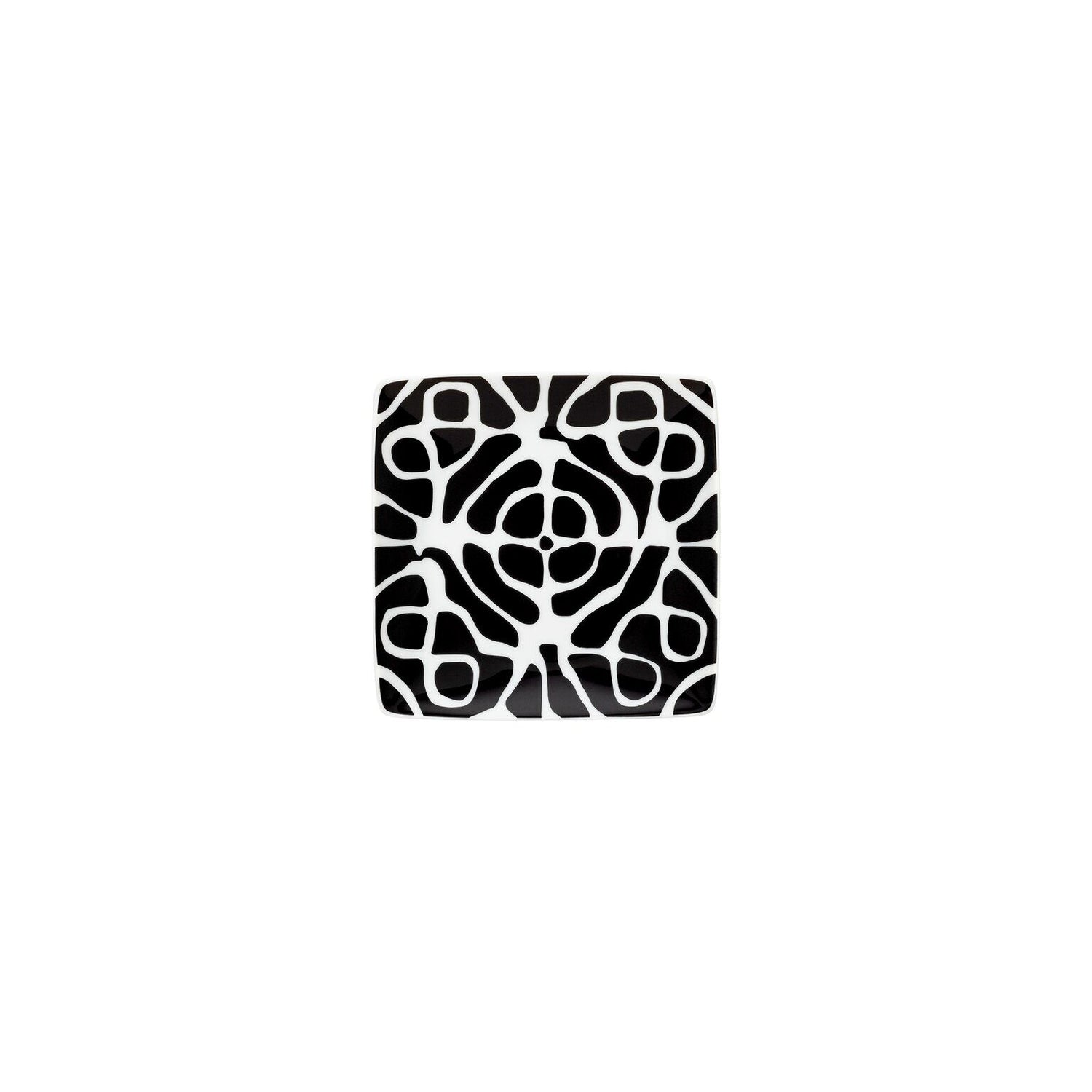 Rosenthal Monochrome Maze Rosenthal Home Monochrome Maze Bowl 12 cm sq. flat front view