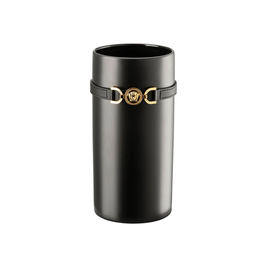 Versace Medusa '95 Black Vase 24 cm front view