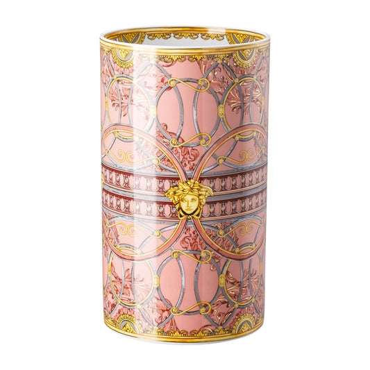 Versace Scala Palazzo Rosa Vase 30 cm front view