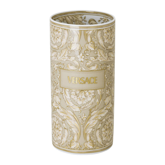 Versace Barocco Beige Vase 24 cm front view