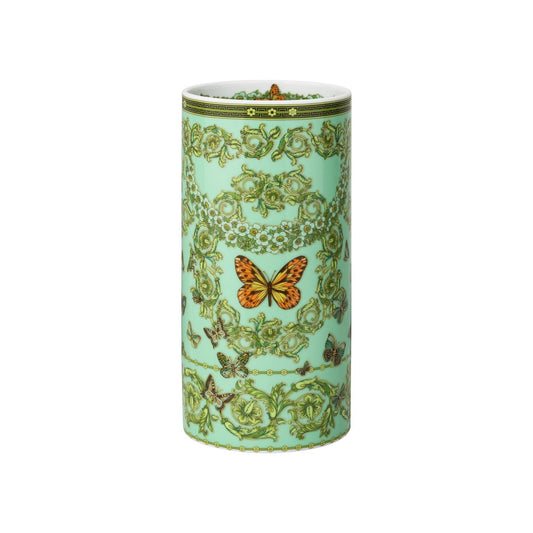 Versace Le Jardin Green Vase 24 cm front view