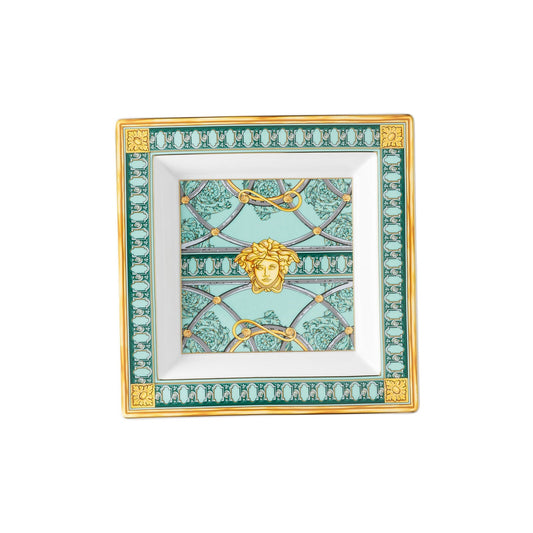 Versace Scala Palazzo Verde Dish 22 cm front view