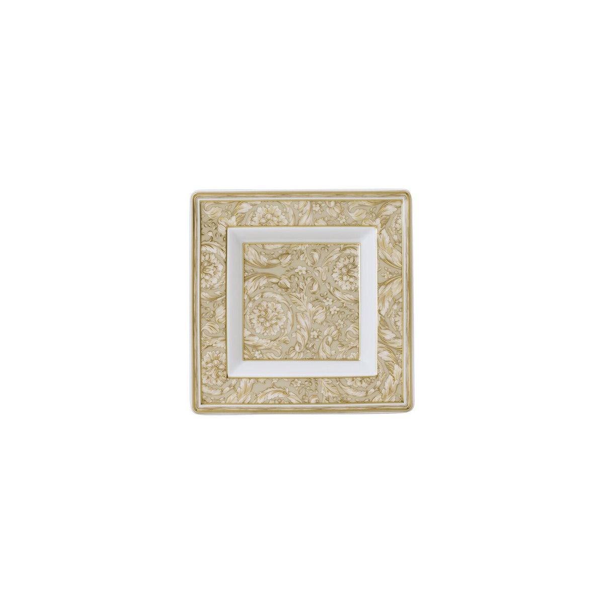 Versace Barocco Beige Dish 14 cm front view