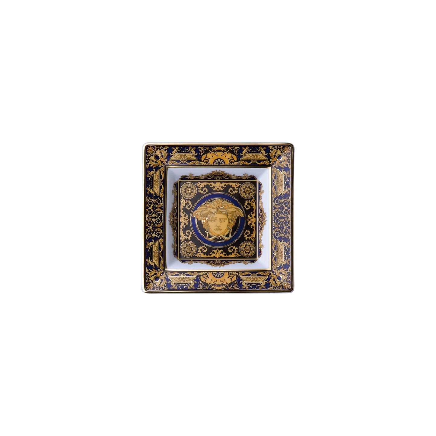 Versace Medusa Blue - Dish 14 cm front view