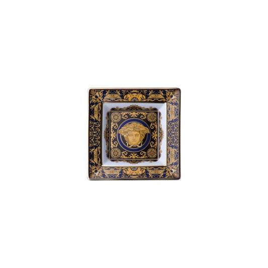 Versace Medusa Blue - Dish 14 cm front view