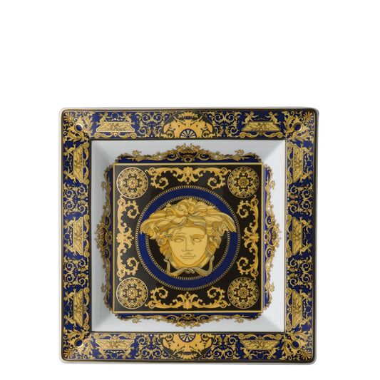 Versace Medusa Blue Dish 22 cm
