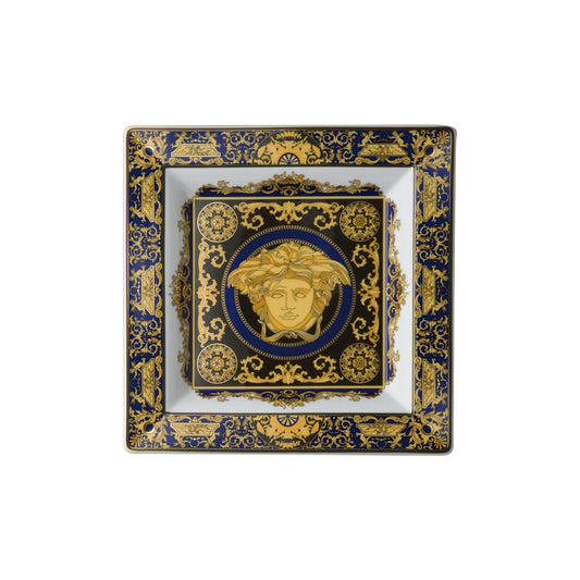 Versace Medusa Blue Dish 22 cm front view