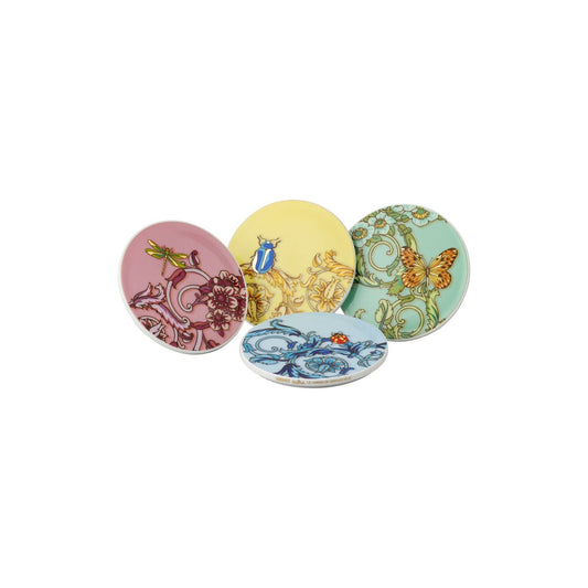 Celebrating 30 Years of Le Jardin de Versace - Anniversary Collection - Mixed Porcelain Coaster x 4 front view