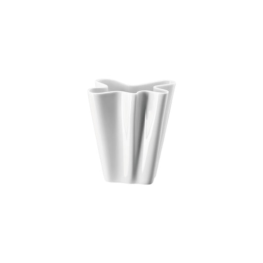 Rosenthal White Rosenthal Flux White Vase 14 cm front view