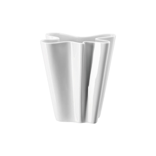 Rosenthal White Rosenthal Flux White Vase 20 cm front view