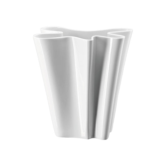 Rosenthal White Rosenthal Flux White Vase 26 cm front view