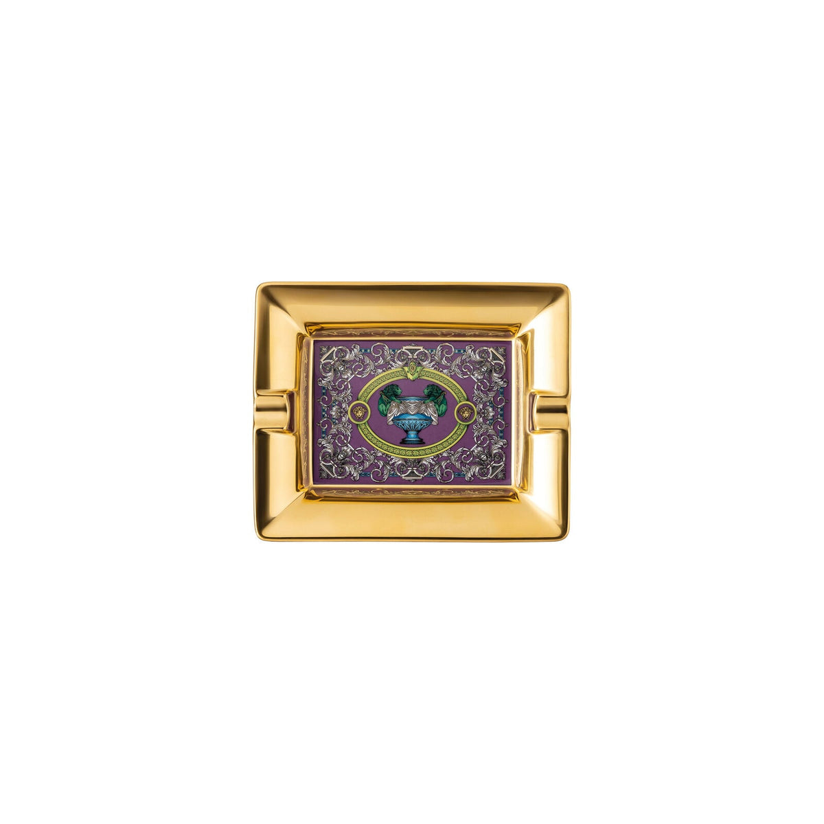 Versace Barocco Mosaic Ashtray 13 cm front view
