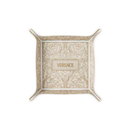 Versace Barocco Beige Vide Poche 18x18 cm front view