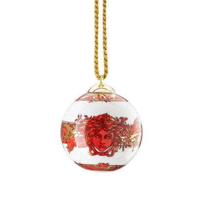 Versace Medusa Garland Red Porc. Ball front view