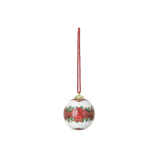 Versace I Love Baroque Holiday Porcelain Ball 2025 front view