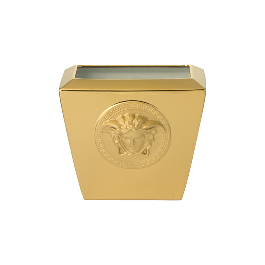 Versace Medusa Gold Vase – 18 cm front view