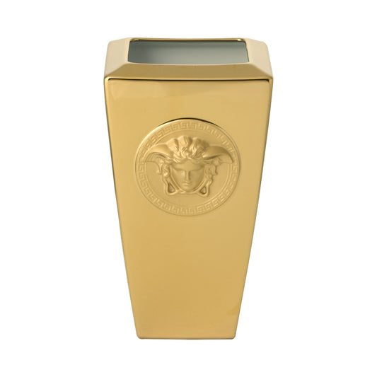 Versace Medusa Gold Vase – 24 cm front view