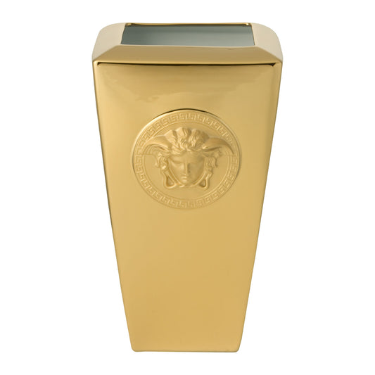 Versace Medusa Gold Vase – 32 cm front view