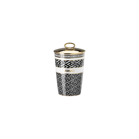Versace La Greca Signature Black Table light2p/sc.wax front view