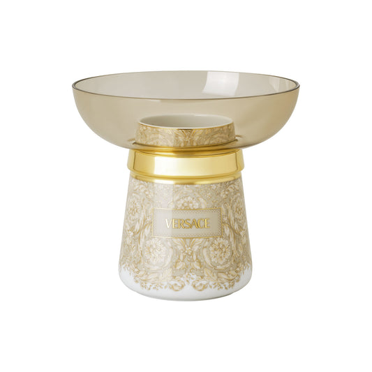 Versace Barocco Beige Vase 17 cm front view