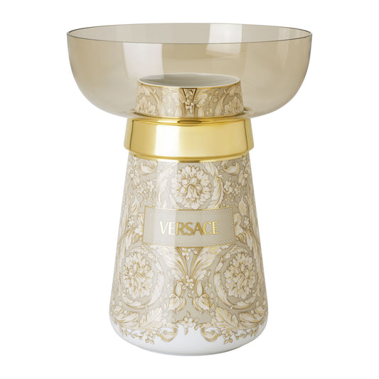 Versace Barocco Beige Top part vase 38 cm front view
