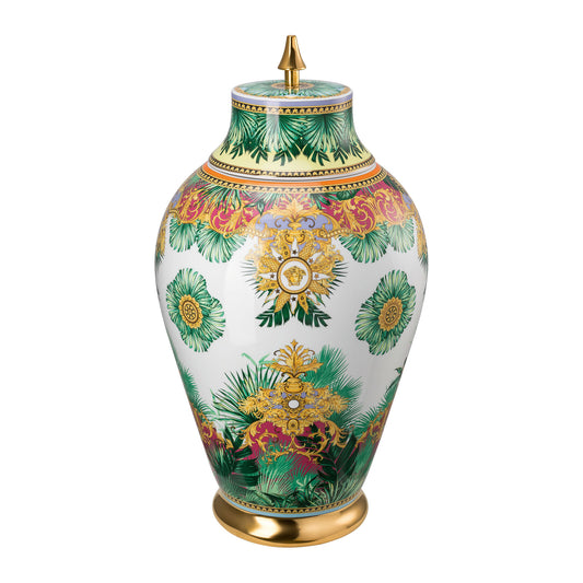 Versace Jungle Animalier Vase with lid 76 cm front view