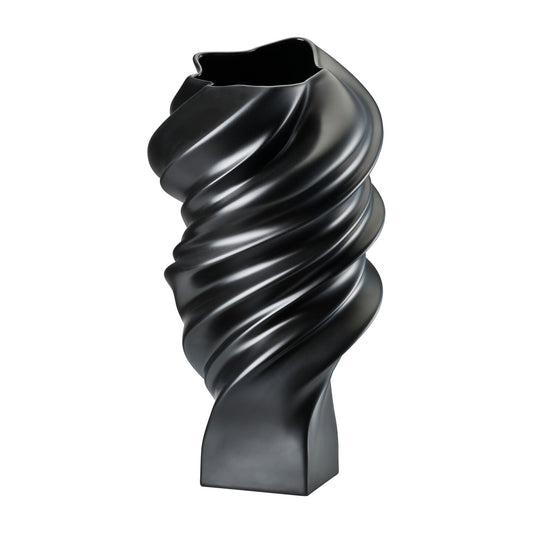 Rosenthal Black matt Rosenthal Squall Black matt Vase 32 cm front view