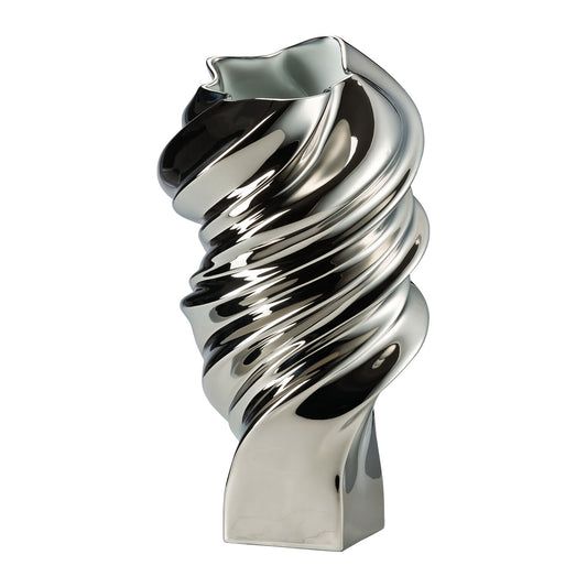 Rosenthal Platin titanisiert Rosenthal Squall Platin titanisiert Vase 32 cm front view
