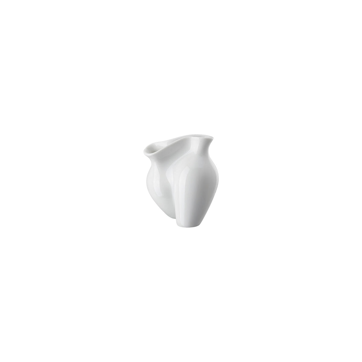 Rosenthal White Rosenthal La Chute White Vase 10 cm front view