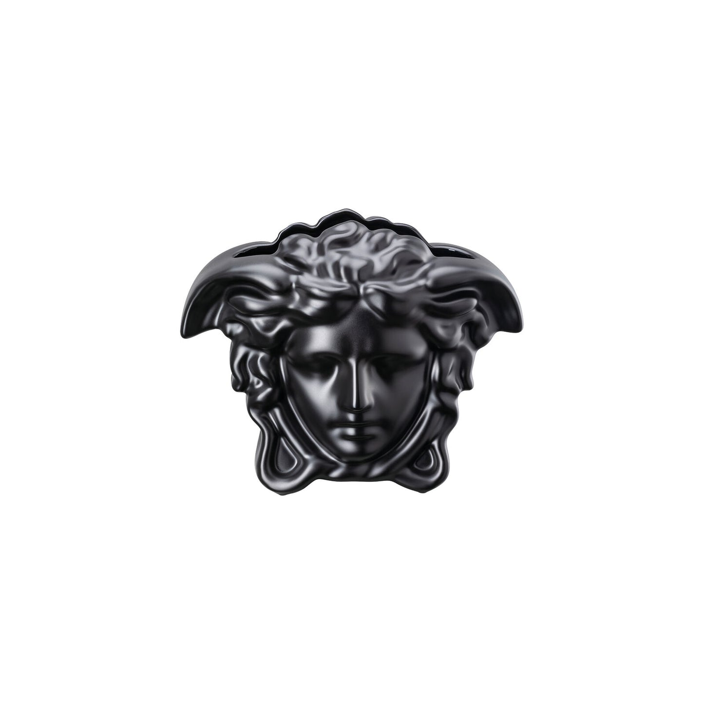 Versace Medusa Grande Black Vase – 15 cm front view