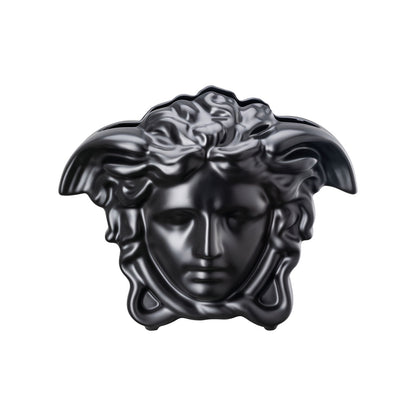 Versace Medusa Grande Black Vase – 21 cm front view
