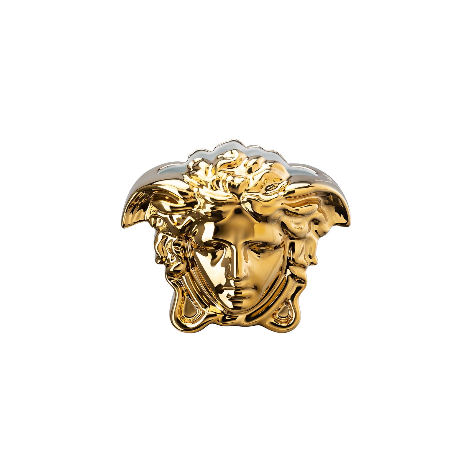 Versace Medusa Grande Gold Vase – 15 cm front view