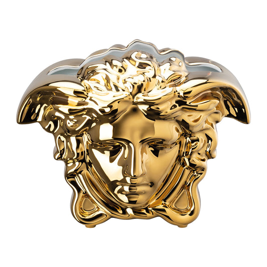 Versace Medusa Grande Gold Vase – 30 cm front view