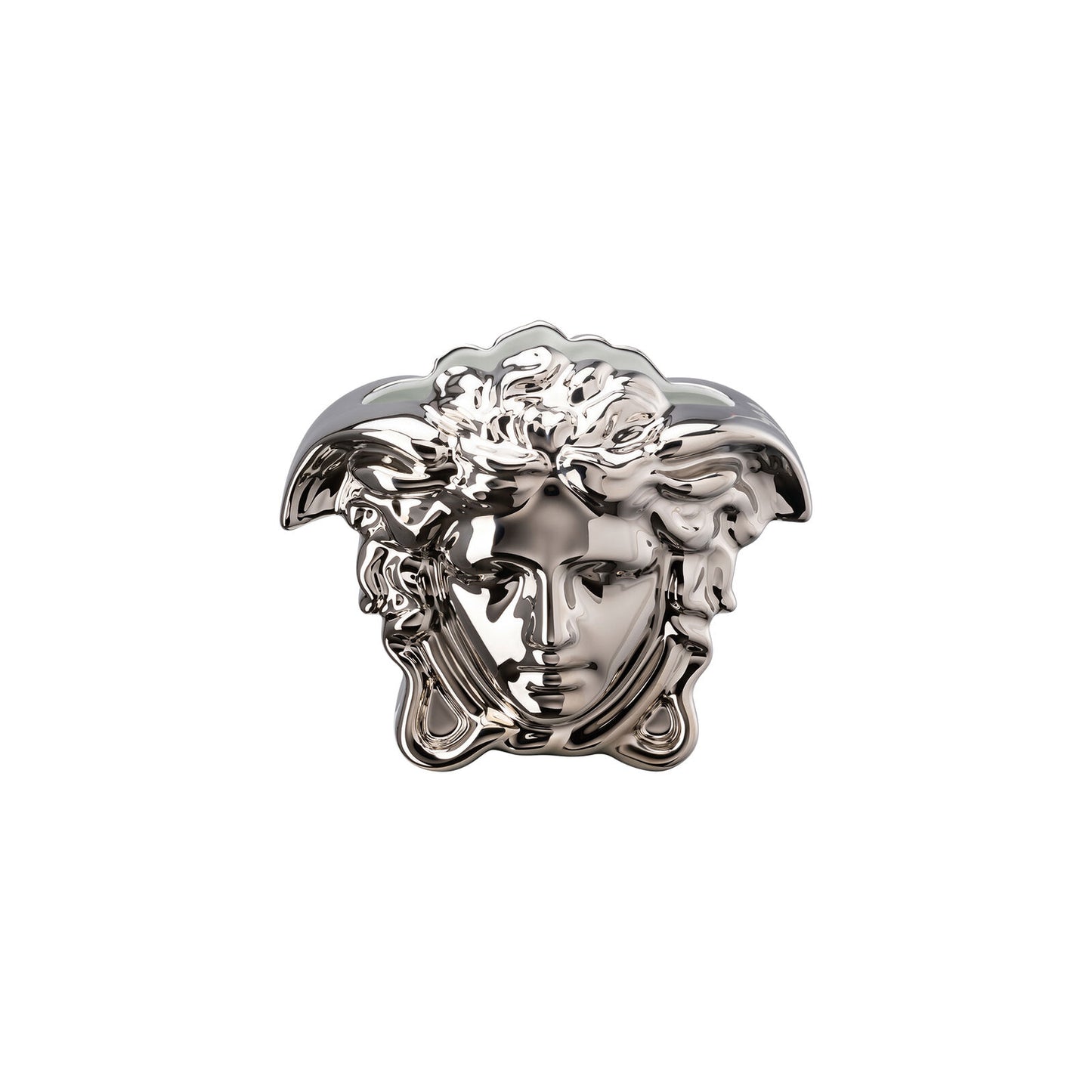 Versace Medusa Grande Silver Vase – 15 cm front view