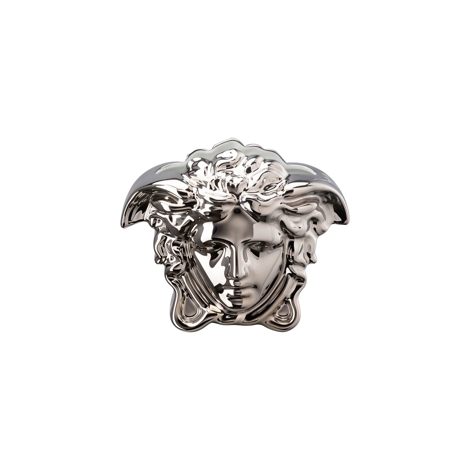 Versace Medusa Grande Silver Vase – 15 cm front view
