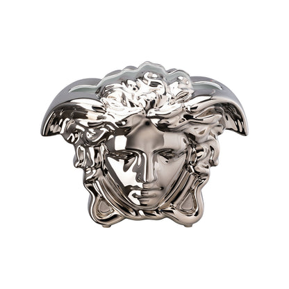Versace Medusa Grande Silver Vase – 21 cm front view