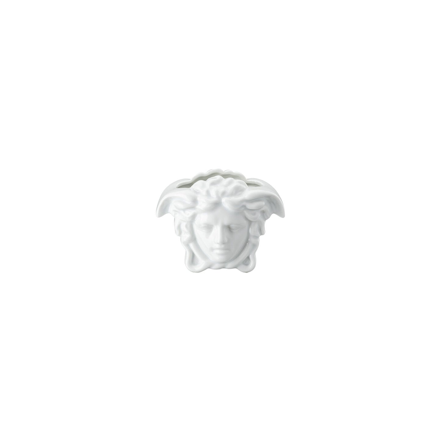 Versace Medusa Grande White Vase – 9 cm front view
