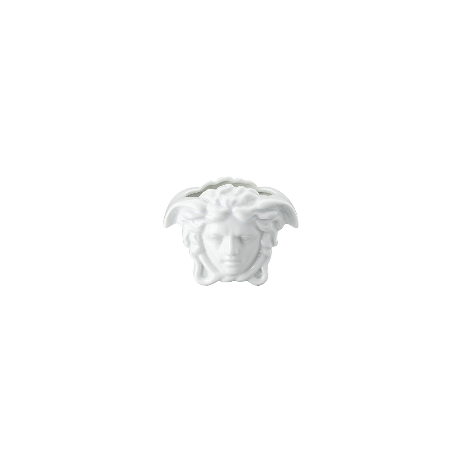 Versace Medusa Grande White Vase – 9 cm front view