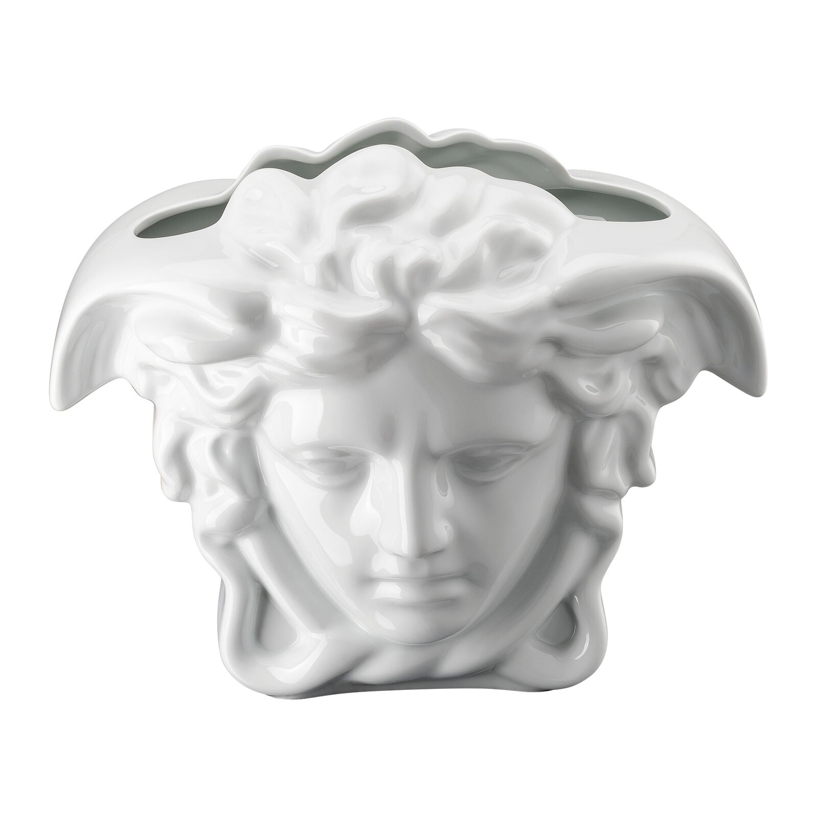 Versace Medusa Grande White Vase – 30 cm front view