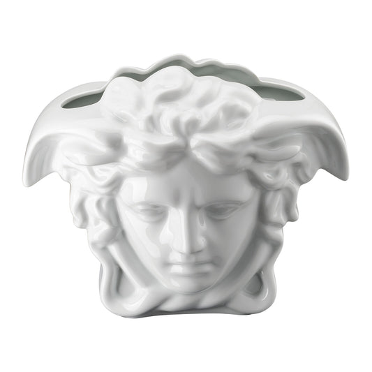 Versace Medusa Grande White Vase – 30 cm front view