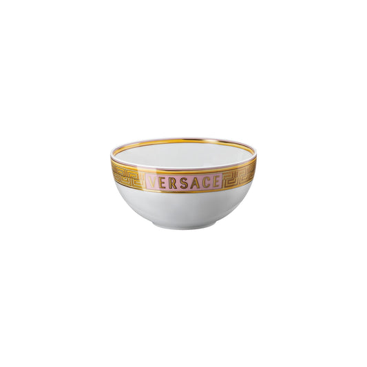 Versace Medusa Amplified Pink Coin Soup bowl 15 cm front view