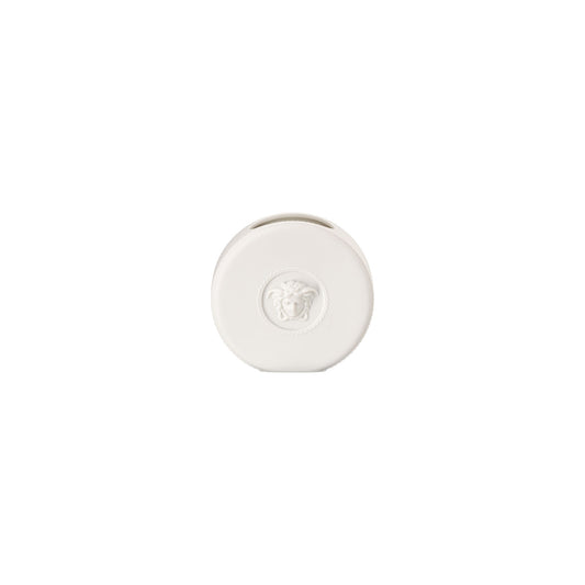 Versace La Medusa Mini White Vase – 10 cm front view