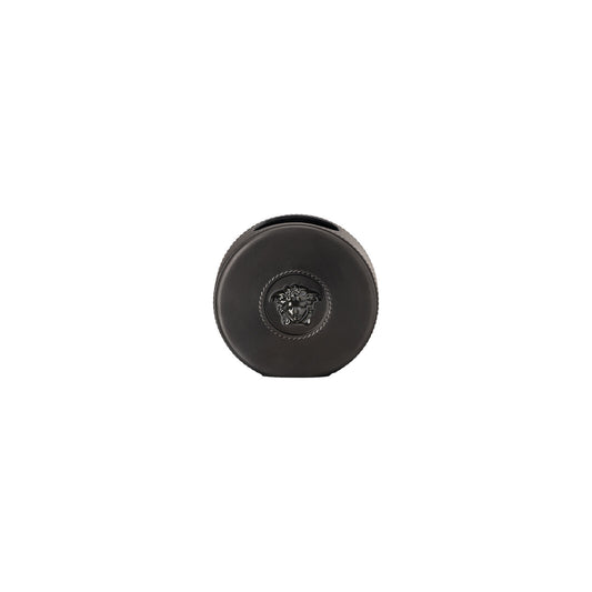 Versace La Medusa Mini Black Vase – 10 cm front view