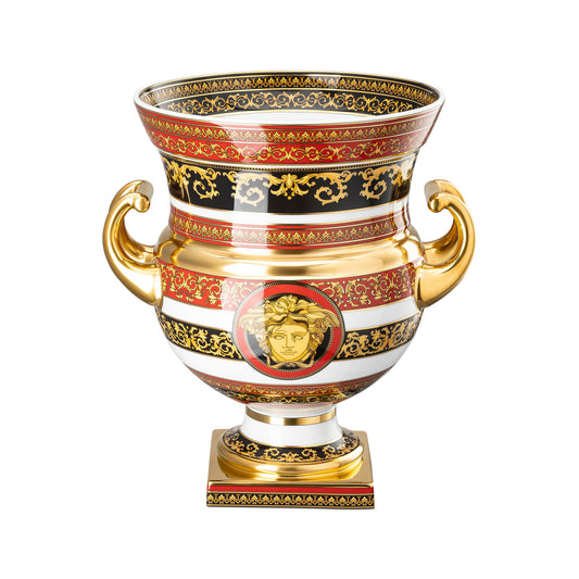 Versace Amphora Medusa Vase on Foot 33 cm front view