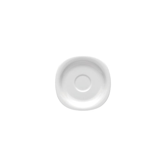 Rosenthal White Rosenthal Suomi White Saucer 2 tall front view